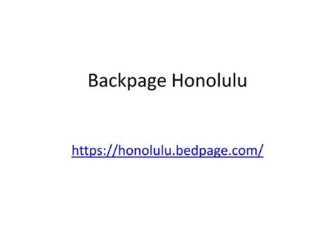 honolulubackpage|Personals in Honolulu .